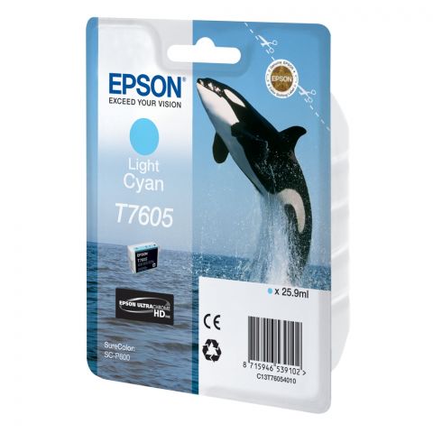Epson Μελάνι Inkjet T7605 Light Cyan (C13T76054010) (EPST760540)