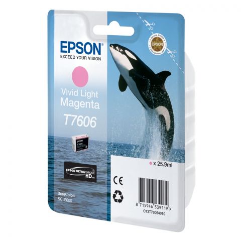 Epson Μελάνι Inkjet T7606 Vivid Light Magenta (C13T76064010) (EPST760640)