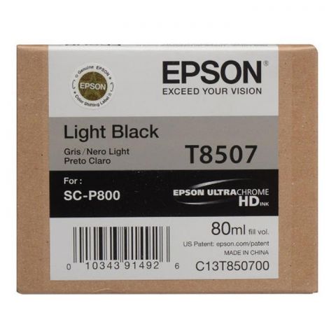 Epson Μελάνι Inkjet T8507 Light Black (EPST850700)