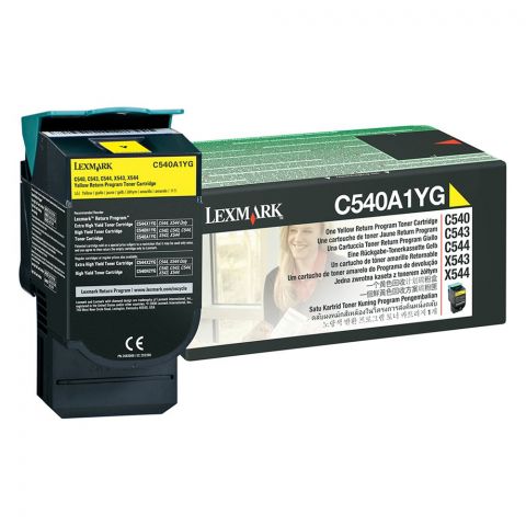 LEXMARK C54x/X543 SC YELLOW TNR (1k) (C540A1Y) (LEXC540A1Y)