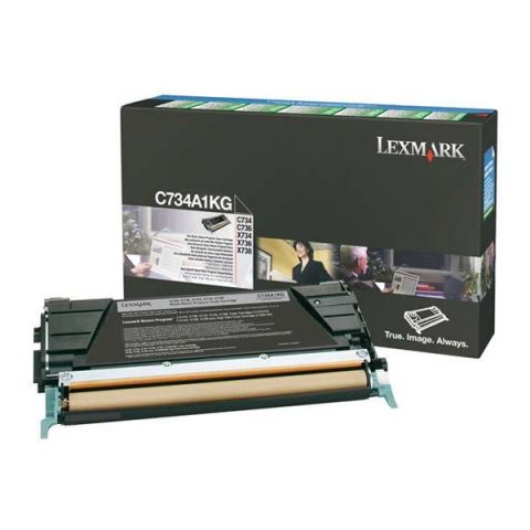 LEXMARK C73x/X73x  BLACK TONER (8k) (C734A1K) (LEXC734A1K)