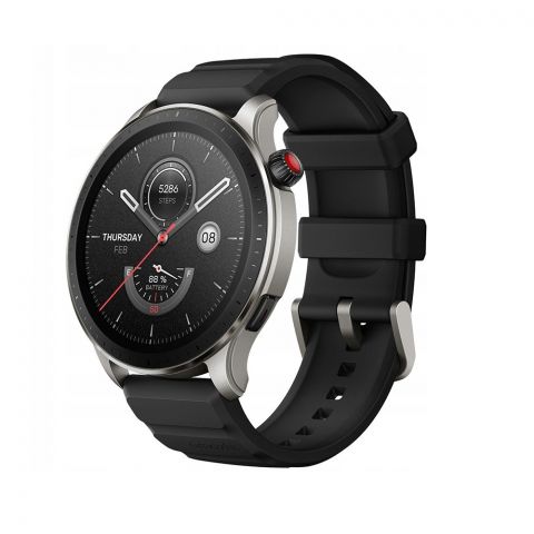 Amazfit GTR 4 46mm Αδιάβροχο Smartwatch με Παλμογράφο (Μαύρο) (GTR4BK)