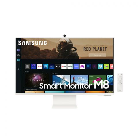 SAMSUNG LS32BM801UUXEN Smart 4K Ergonomic Monitor 32'' with Webcam & speakers (White) (SAMLS32BM801UUXEN)