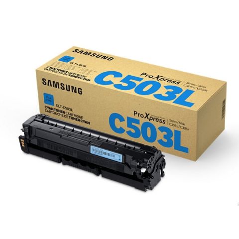 Samsung CLT-C503L H-Yld Cyan Toner Cartridge (SU014A) (HPCLTC503L)