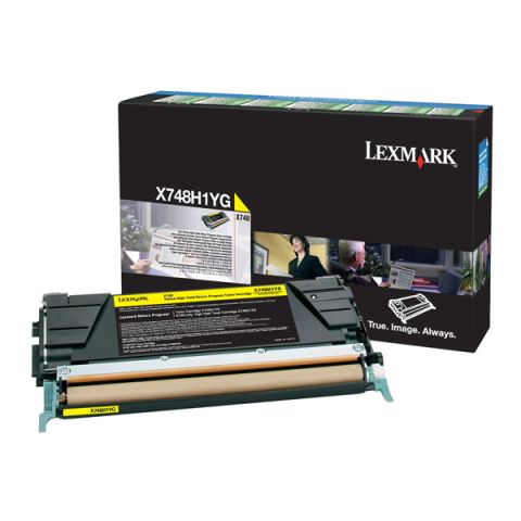 Toner Lexmark X748H1YG HC Yellow (X748H1YG) (LEXX748H1YG)