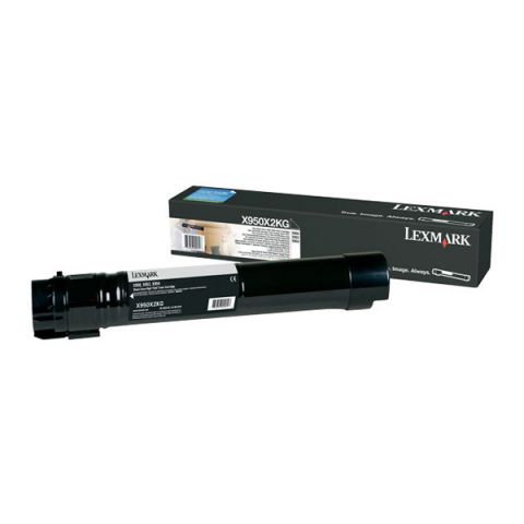 LEXMARK X950/952/954 BLACK EXTRA HC PRINT CRTR (32K) (X950X2KG) (LEXX950X2KG)