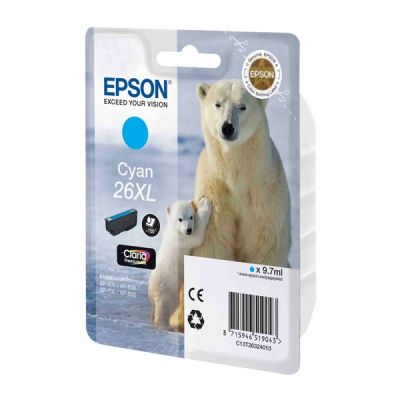 Epson C13T26324012 Cyan Inkjet Cartridge  T02632 