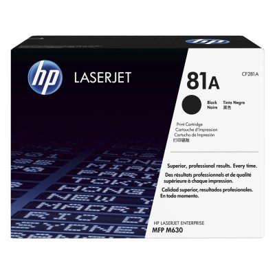 Hp CF281A Black  Laser Toner  81A