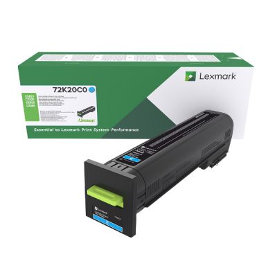 LEXMARK CS820/CX82X/CX860 CYAN RET. P. TONER CRTR (72K20C0) (LEX72K20C0)