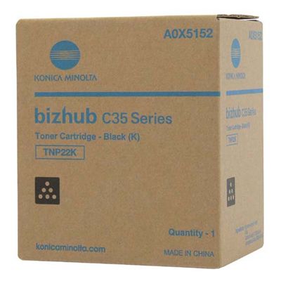 KONICA MINOLTA BIZHUB C35P BLACK TNR TNP22K (A0X5152) (MINTC35B)