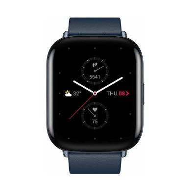 Amazfit Zepp E Square Stainless Steel Αδιάβροχο Smartwatch με Παλμογράφο (Deep Sea Blue) (A1958BL)
