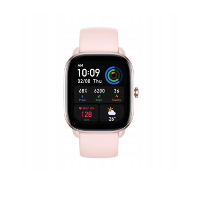 Amazfit GTS 4 Mini Aluminium 42mm Smartwatch με Παλμογράφο (Ροζ) (A2176PK)