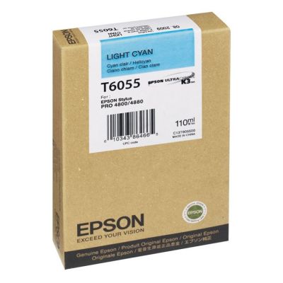 Epson Μελάνι Inkjet T6055 Light Cyan (C13T605500) (EPST605500)