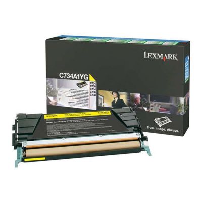 LEXMARK C73x/X73x  YELLOW TONER (6k) (C734A1Y) (LEXC734A1Y)