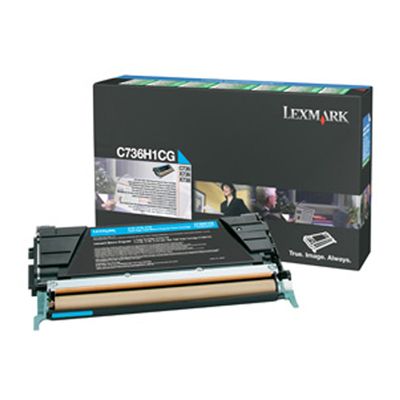 LEXMARK C73x/X73x  CYAN TONER (10k) (C736H1C) (LEXC736H1C)