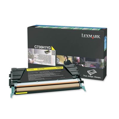 LEXMARK C73x/X73x  YELLOW TONER (10k) (C736H1Y) (LEXC736H1Y)