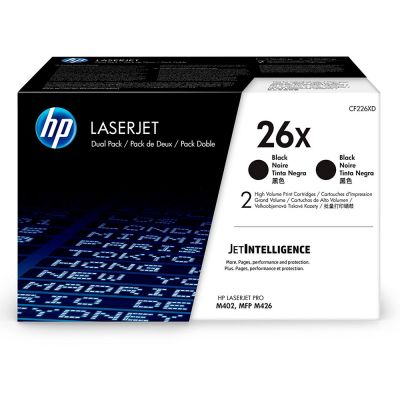 Toner Hp CF226XD Black HC 2-Pack (9k) (CF226XD) (HPCF226XD)