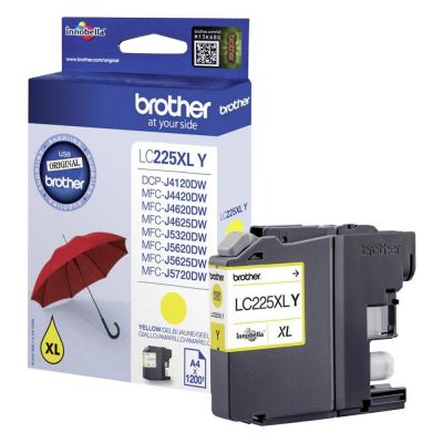 Brother Μελάνι Inkjet LC-225XL Yellow (LC-225XLY) (BRO-LC-225XLY)