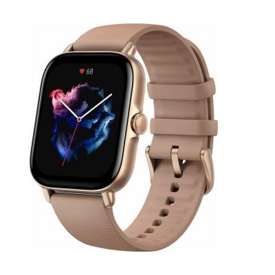 Amazfit GTS 3 Aluminium 43mm Αδιάβροχο Smartwatch με Παλμογράφο (Terra Rosa) (W2035OV3N)