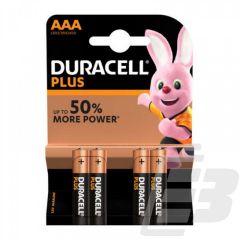 DURACELL AAA 4-PACK PLUS POWER (ΣΥΣΚΕΥΑΣΙΑ 4 ΤΕΜΑΧΙΩΝ
