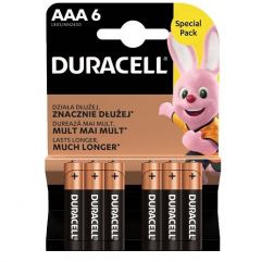 DURACELL AAA 6-PACK (ΣΥΣΚΕΥΑΣΙΑ 6 ΤΕΜΑΧΙΩΝ, 0.50 TO TEMAXIO)