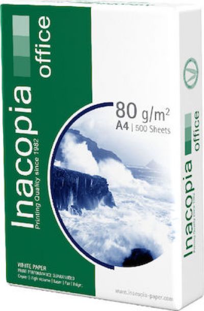 Επαγγελματικό Χαρτί Εκτύπωσης INACOPIA A4 Office 80g/m² 500 Φύλλα